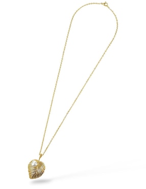 Collar, pulsera, anillo y arete de hoja Og perla de cristal