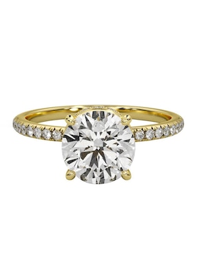 Anillo de compromiso de oro amarillo 14 k Amore Mio