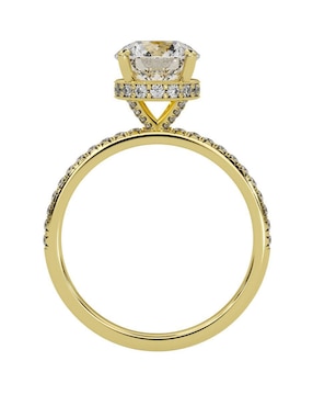 Anillo de compromiso de oro amarillo 14 k Amore Mio