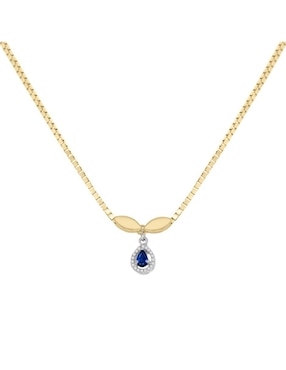 Gargantilla ovalada Fascinare Cristina de oro 14 K