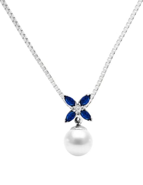 Gargantilla de flor Fascinare Margot de oro 14 K