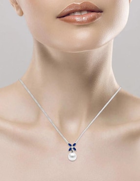 Gargantilla de flor Fascinare Margot de oro 14 K