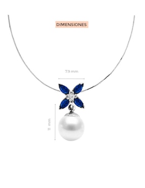 Gargantilla de flor Fascinare Margot de oro 14 K
