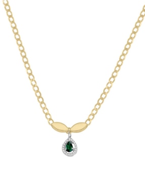 Gargantilla ovalada Fascinare Cristina de oro 14 K