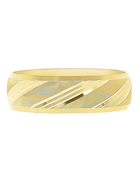Anillo circular Joyería M De Leon 10 k de oro brillante