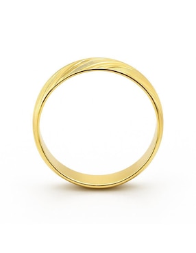 Anillo circular Joyería M De Leon 10 k de oro brillante