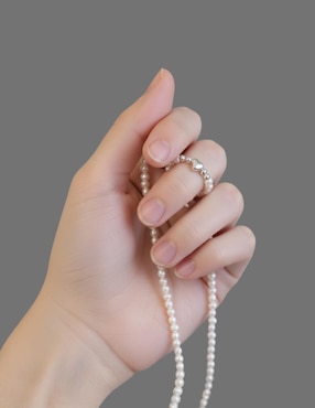 Anillo con gema de corazón Aretize Eclipse P 925 de plata perla brillante