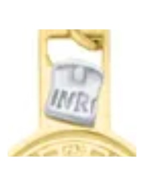 Dije de crucifijo Joyerias Bizzarro de oro amarillo 14 K