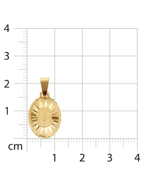 Medalla ovalado Joyerias Bizzarro jesucristo de oro amarillo 14 K