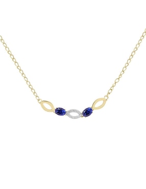 Gargantilla ovalada Fascinare Noa de oro 14 K