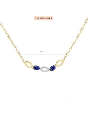 Gargantilla ovalada Fascinare Noa de oro 14 K