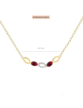 Gargantilla ovalada Fascinare Noa de oro 14 K
