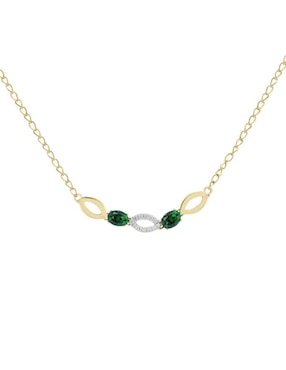 Gargantilla ovalada Fascinare Noa de oro 14 K