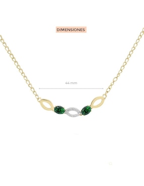 Gargantilla ovalada Fascinare Noa de oro 14 K