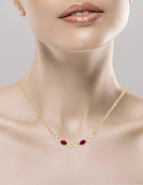 Gargantilla de infinito Fascinare Lisa de oro 14 K