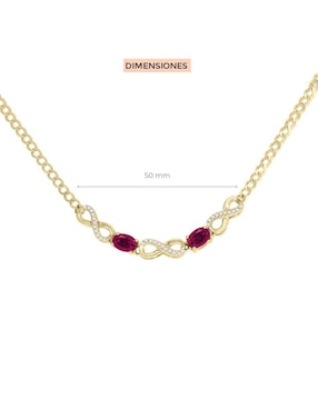 Gargantilla de infinito Fascinare Lisa de oro 14 K