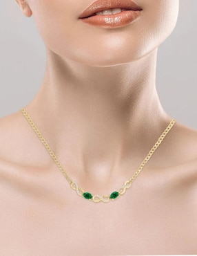 Gargantilla de infinito Fascinare Lisa de oro 14 K