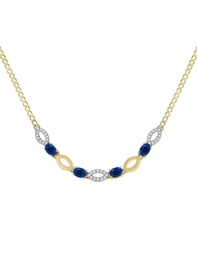 Gargantilla ovalada Fascinare Noa de oro 14 K