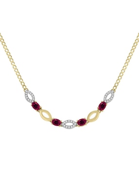 Gargantilla ovalada Fascinare Noa de oro 14 K