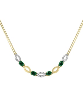 Gargantilla ovalada Fascinare Noa de oro 14 K