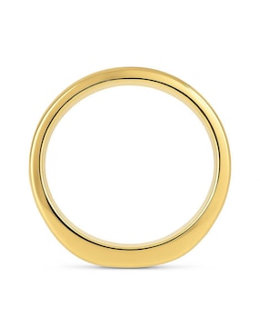 Anillo circular Joyería M De Leon 10 k de oro zirconia pulido