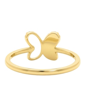 Anillo de mariposa Joyería M De Leon 10 k de oro zirconia pulido