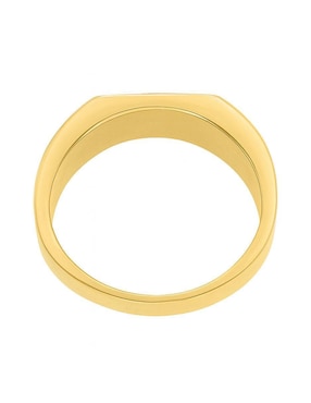 Anillo circular Joyería M De Leon 10 k de oro zirconia pulido