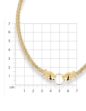 Gargantilla jaguar de pantera Joyerias Bizzarro de oro amarillo 14 K