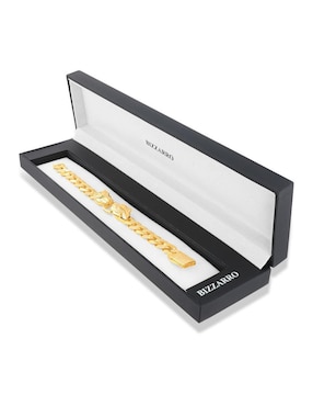 Pulsera Joyerias Bizzarro de oro amarillo con zirconia 14 K con acabado brillante