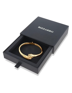 Pulsera Joyerias Bizzarro de oro amarillo con zirconia 14 K con acabado brillante