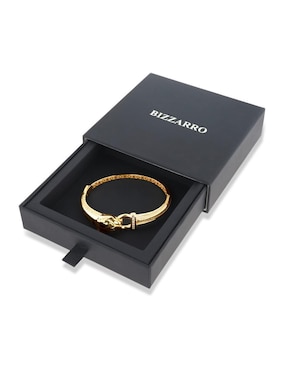 Pulsera Joyerias Bizzarro de oro amarillo con zirconia 14 K con acabado brillante