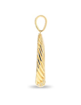 Dije de jaguar Joyerias Bizzarro de oro amarillo 14 K zirconia