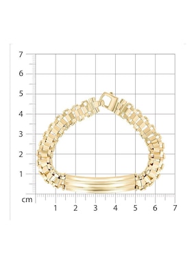 Esclava Joyerias Bizzarro de oro amarillo 14 K
con acabado brillante