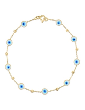 Pulsera Joyerias Bizzarro de oro amarillo 14 k con acabado brillante