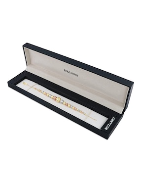 Pulsera Joyerias Bizzarro de oro florentino 14 k con acabado brillante