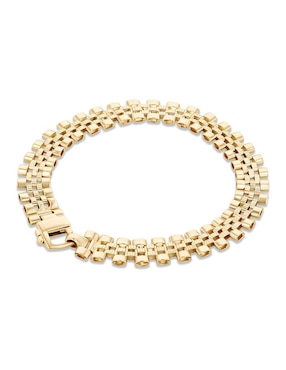 Pulsera Joyerias Bizzarro de oro amarillo 14 k con acabado brillante
