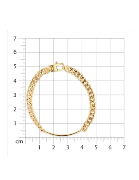 Esclava Joyerias Bizzarro de oro amarillo 14 k con acabado brillante