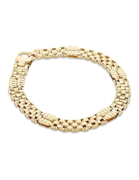 Pulsera Joyerias Bizzarro de oro amarillo 14 k con acabado brillante
