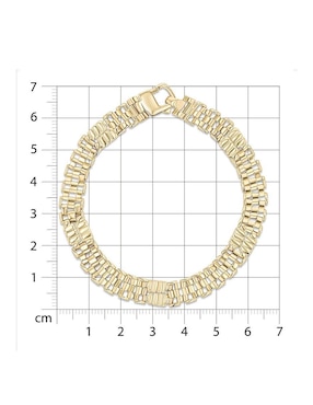 Pulsera Joyerias Bizzarro de oro amarillo 14 k con acabado brillante