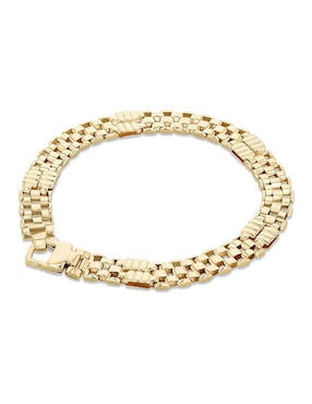 Pulsera Joyerias Bizzarro de oro amarillo 14 k con acabado brillante