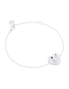Pulsera Joyerias Bizzarro de oro blanco con diamante 14 k con acabado brillante