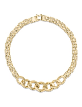 Pulsera Joyerias Bizzarro de oro amarillo 14 k con acabado brillante