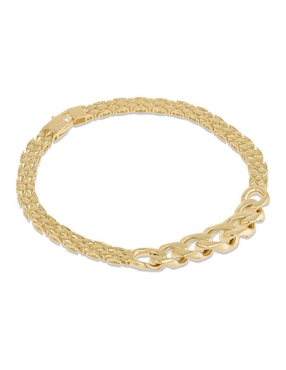 Pulsera Joyerias Bizzarro de oro amarillo 14 k con acabado brillante