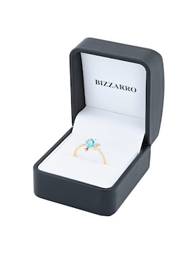 Anillo Joyerias Bizzarro 14 k de oro amarillo diamante brillante
