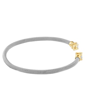Pulsera Tous de oro con diamante 14 k Mesh LGD con acabado brillante