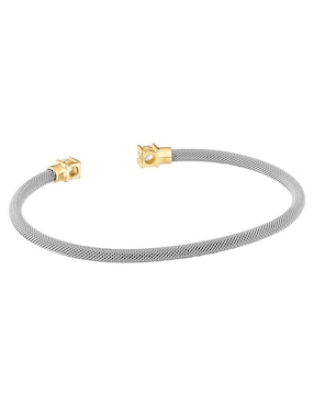 Pulsera Tous de oro con diamante 14 k Mesh LGD con acabado brillante