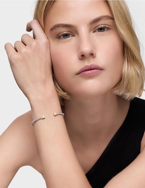 Pulsera Tous de oro con diamante 14 k Mesh LGD con acabado brillante
