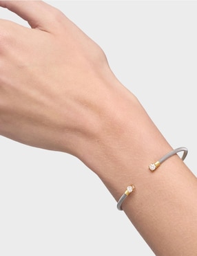 Pulsera Tous de oro con diamante 14 k Mesh LGD con acabado brillante
