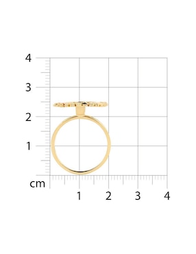 Anillo Joyerias Bizzarro 14 k de oro amarillo brillante