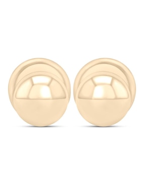 Broqueles de esfera Joyerias Bizzarro de oro amarillo 14 K con acabado brillante